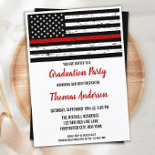 Feuerwehrhelfer Abschluss der Thin Red Line Fire A Einladung