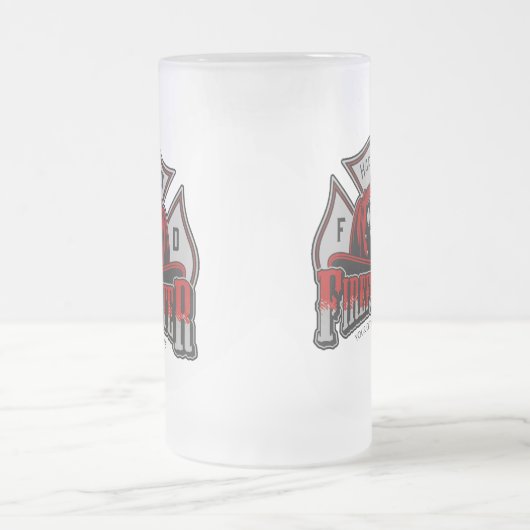 Feuerwehrhelm ADD NAME Fire Department Rescue Mattglas Bierglas (Mittel)