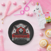 Feuerwehrhelm ADD NAME Fire Department Rescue Pappteller (Party)