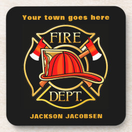 Feuerwehrhelm Getränkeuntersetzer