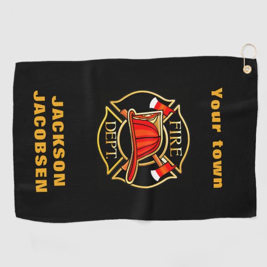 Feuerwehrhelm    golfhandtuch (Horizontal)