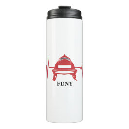 Feuerwehrhelm Heartbeat Personalisiert Thermosbecher