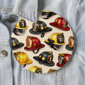 Feuerwehrhelm Muster Feuerwehr Abteilung Button (Beispiel)