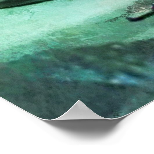 Feuerwehrhelm Poster (Ecke)