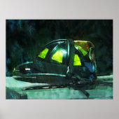 Feuerwehrhelm Poster (Vorne)