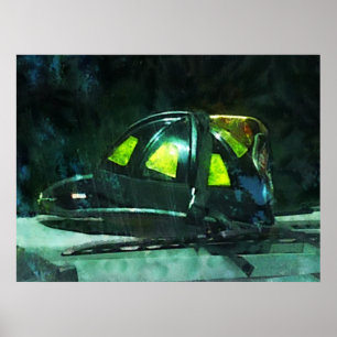 Feuerwehrhelm Poster