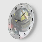 Feuerwehrhelm-Schließung Große Wanduhr (Winkel)