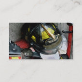 Feuerwehrhelm-Schließung Visitenkarte (Rückseite)