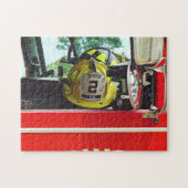 Feuerwehrhelme im Innentruck Puzzle (Horizontal)