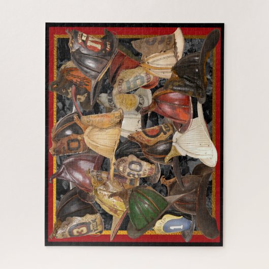 Feuerwehrhelme Puzzle (Vertikal)