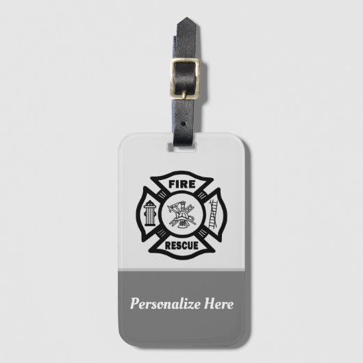 Feuerwehrhilfe   gepäckanhänger (Vorderseite Vertikal)