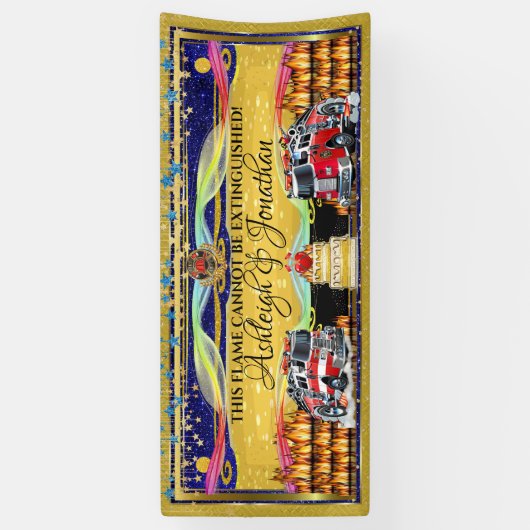 Feuerwehrhochzeit Banner (Vertikal)