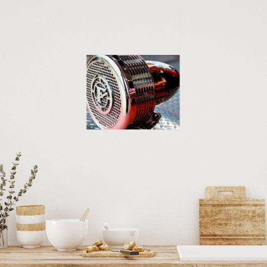 Feuerwehrhorn Poster (Küche)