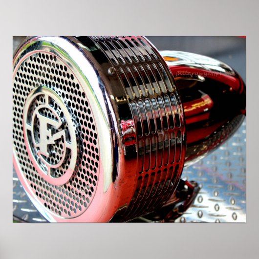 Feuerwehrhorn Poster (Vorne)