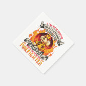 Feuerwehrhund Serviette (Ecke)