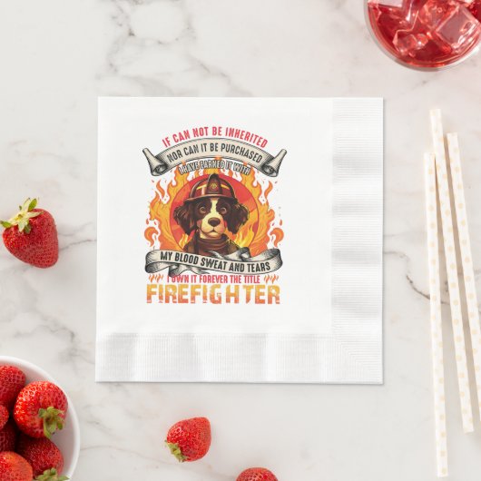 Feuerwehrhund Serviette (Beispiel)