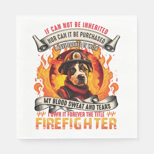 Feuerwehrhund Serviette (Vorderseite)