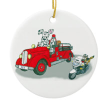 Feuerwehrhunde und Polizeihunde