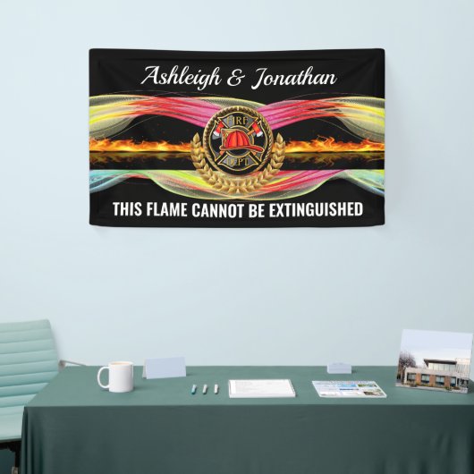 Feuerwehrhupe Banner (Messeveranstaltung)