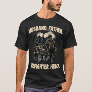 Feuerwehrhütte Vater Fireman Hero Vater 5 T-Shirt