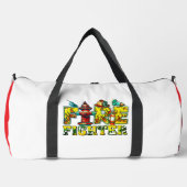 Feuerwehrhydrant Helm Funk Kunst Duffle Bag (Vorderseite)