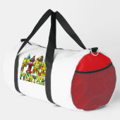 Feuerwehrhydrant Helm Funk Kunst Duffle Bag (Rechte Ecke)