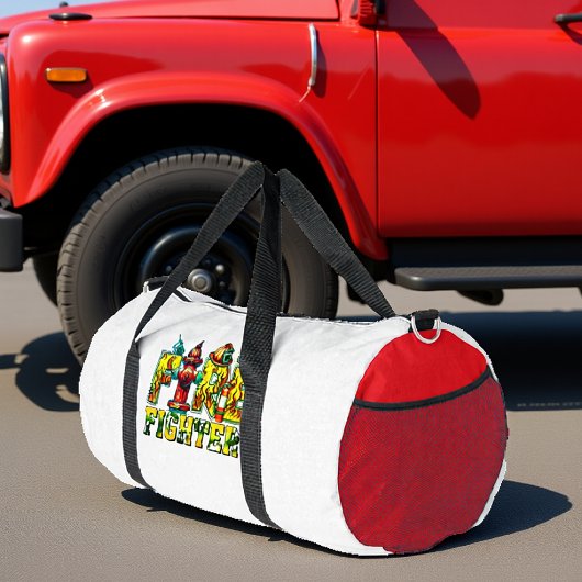 Feuerwehrhydrant Helm Funk Kunst Duffle Bag