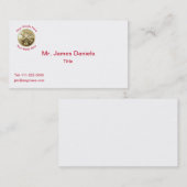 Feuerwehrkampfattalion Chief Gold Medallion Visitenkarte (Vorne/Hinten)