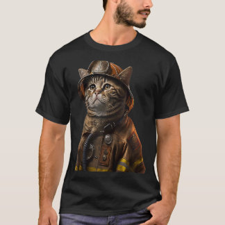 Feuerwehrkampfattentat Feuerwehr Katzen Feuerwehr  T-Shirt
