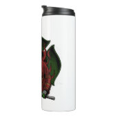 Feuerwehrkampfflugzeug Halloween-Kostüm Thermosbecher (Nach rechts gedreht)