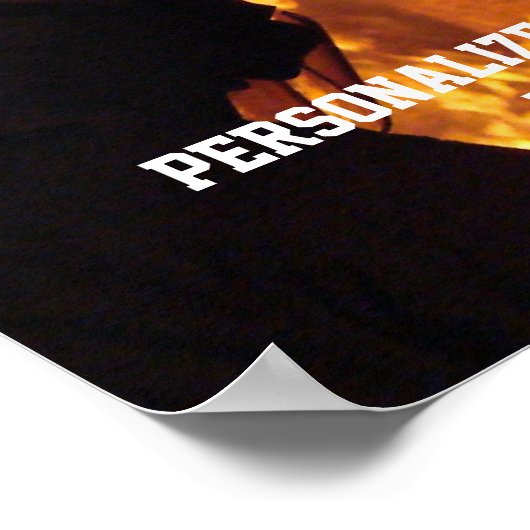 Feuerwehrkampfgeist Poster (Ecke)