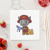 Feuerwehrkampfkampffeuer Serviette (Beispiel)