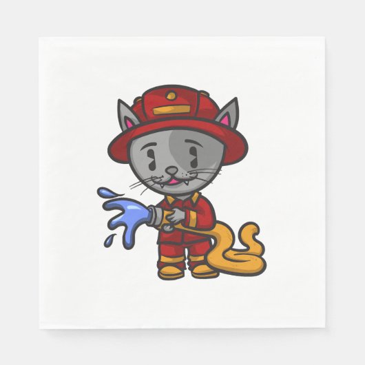 Feuerwehrkampfkampffeuer Serviette (Vorderseite)
