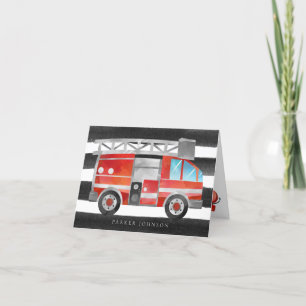 Feuerwehrkartentation Dankeskarte