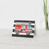 Feuerwehrkartentation Dankeskarte (Vorderseite)