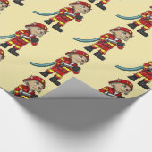 Feuerwehrkatze Geschenkpapier (Ecke)