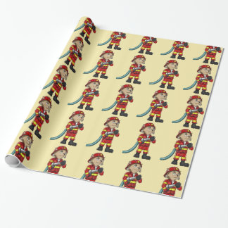 Feuerwehrkatze Geschenkpapier
