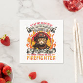 Feuerwehrkatze Serviette (Beispiel)