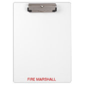 Feuerwehrklammer Klemmbrett (Vorderseite)