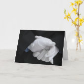 Feuerwehrkleid A, innen blau Karte (Gelbe Blume)