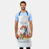 Feuerwehrkletterleiter bei Sonnenuntergang Schürze (Getragen)