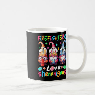 Feuerwehrkostüm-Unfug-Liebhaber Drei Gnome Kaffeetasse