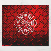 Feuerwehrkreuz Maltas Bierflaschenetikett (Einzelnes Label)