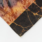 Feuerwehrkreuz und Flammen Fleecedecke (Ecke)