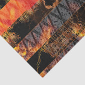 Feuerwehrkreuz und Flammen Seidenpapier (Detail)