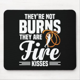 Feuerwehrkünstler Poi Feuer Spinning Feuer Tanz Sp Mousepad