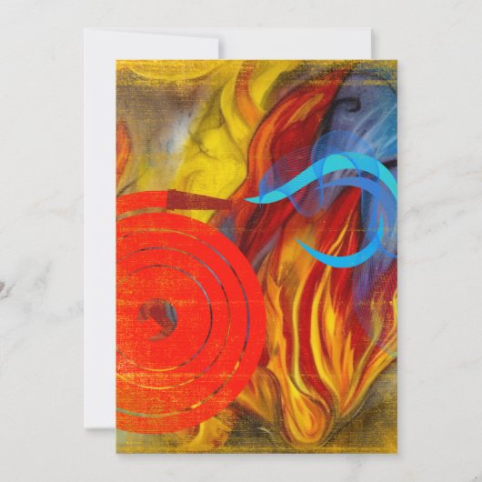 Feuerwehrlehre Feiertagskarte (Vorderseite)