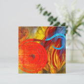 Feuerwehrlehre Feiertagskarte (Stehend Vorderseite)