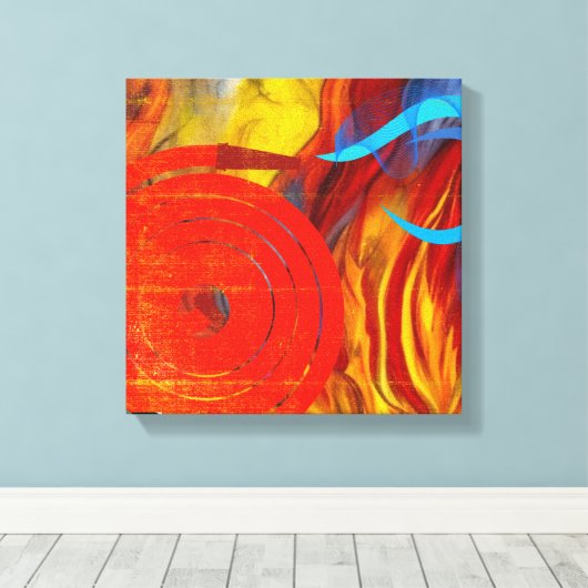 Feuerwehrlehre Leinwanddruck (Insitu (Holzboden))