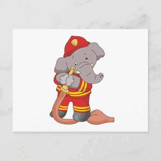 Feuerwehrlephant-Tshirts und Geschenke Postkarte (Vorderseite)